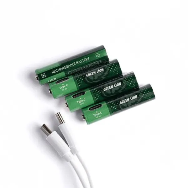 بررسی پک ۴ عددی باتری قلمی شارژی گرین لاین Green Lion AA Rechargeable Battery