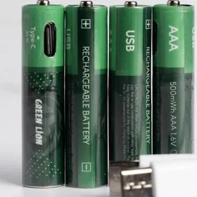 بررسی پک ۴ عددی باتری نیم قلمی شارژی گرین لاین Green Lion AAA Rechargeable Battery