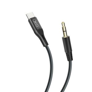 کابل تبدیل AUX به USB-C ایکس او مدل XO-NB-R155B طول ۱ متر