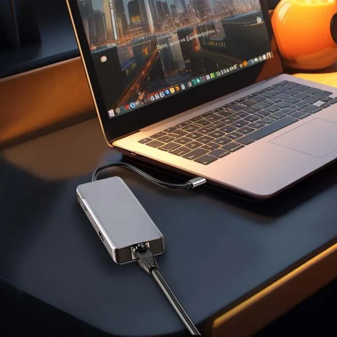 بررسی هاب ۹ پورت پرودو PORODO 9IN1 4K HDMI ETHERNET USB-C HUB PD-91CHB توان ۱۰۰ وات