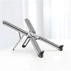 استند لپ تاپ پاورولوژی Powerology Aluminium Folding Laptop Stand Height Adjustable PWAALPFLS تاشو